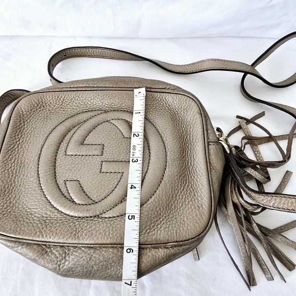 Gucci Tan Leather Crossbody Bag - Picture 10 of 10